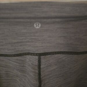 lululemon athletica Greyish Green Striped Leggings